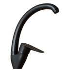 Смеситель для кухни 35k MIXLINE ML14-031BL высокий излив б/отв боковая п/гайку ЧЕРНЫЙ (без подводки)