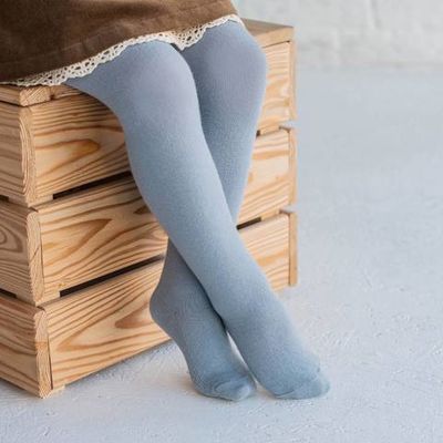 Plain tights - Light Denim