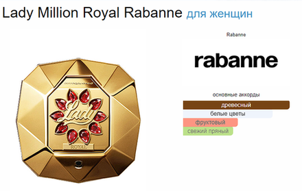 Lady Million Royal Rabanne 80 ml (duty free парфюмерия)