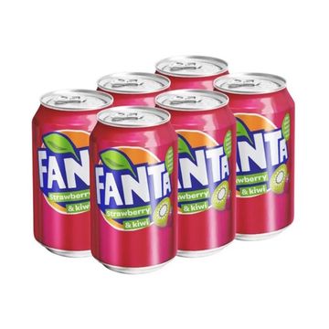 Газированный напиток Fanta Strawberry & Kiwi со вкусом клубники и киви, 330 мл (Германия)