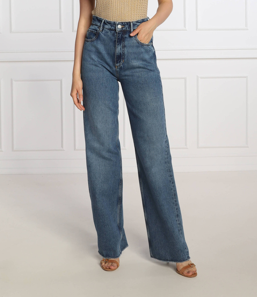 джинсы modern wide 2.0 BOSS BLACK - темно-синий(50477494)