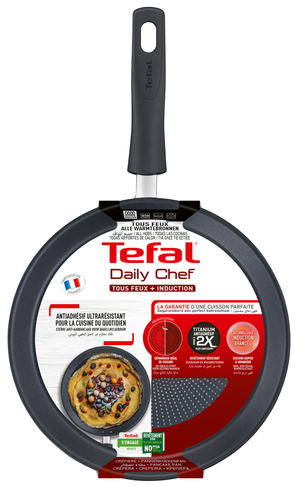 Сковорода для блинов Tefal EASY CHEF G2703823 25 см