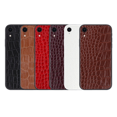 Наклейка из экокожи для iPhone XR, 011062 Хаки