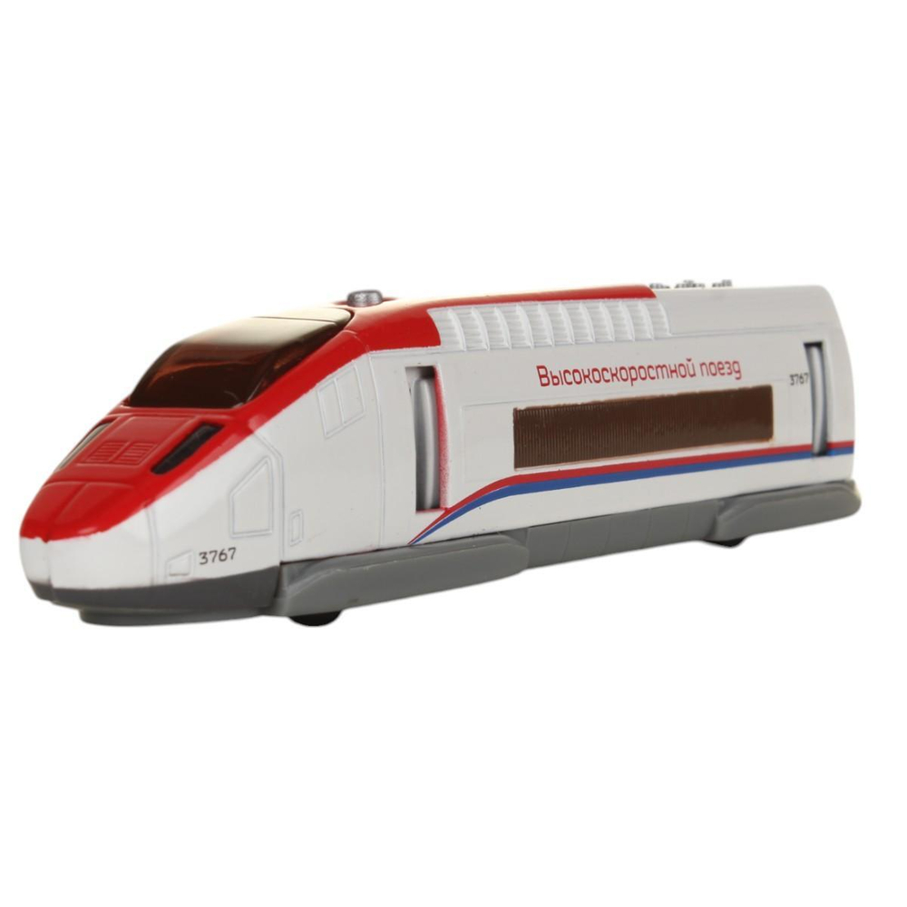 Модель ин. мет. "Поезд скоростной" 18,5см, свет+звук, открыв. двери в коробка (Технопарк)