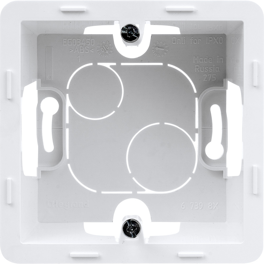 Коробка для накладного монтажа 1 пост белый Inspiria Legrand