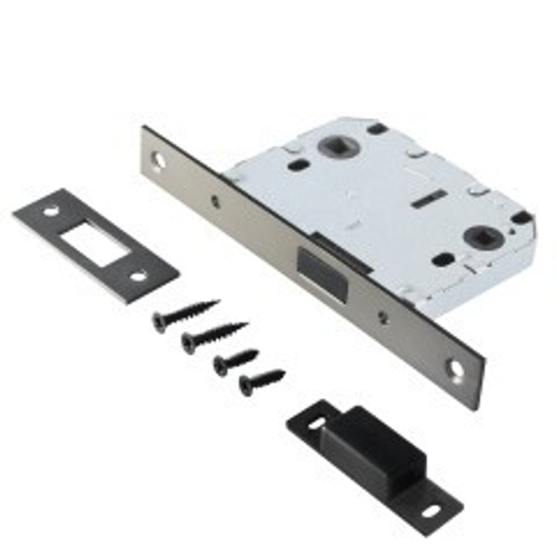 Защелка АЛЛЮР АРТ L7050 MS МВN графит, магнитная б/ручек с фиксатором  / 11555