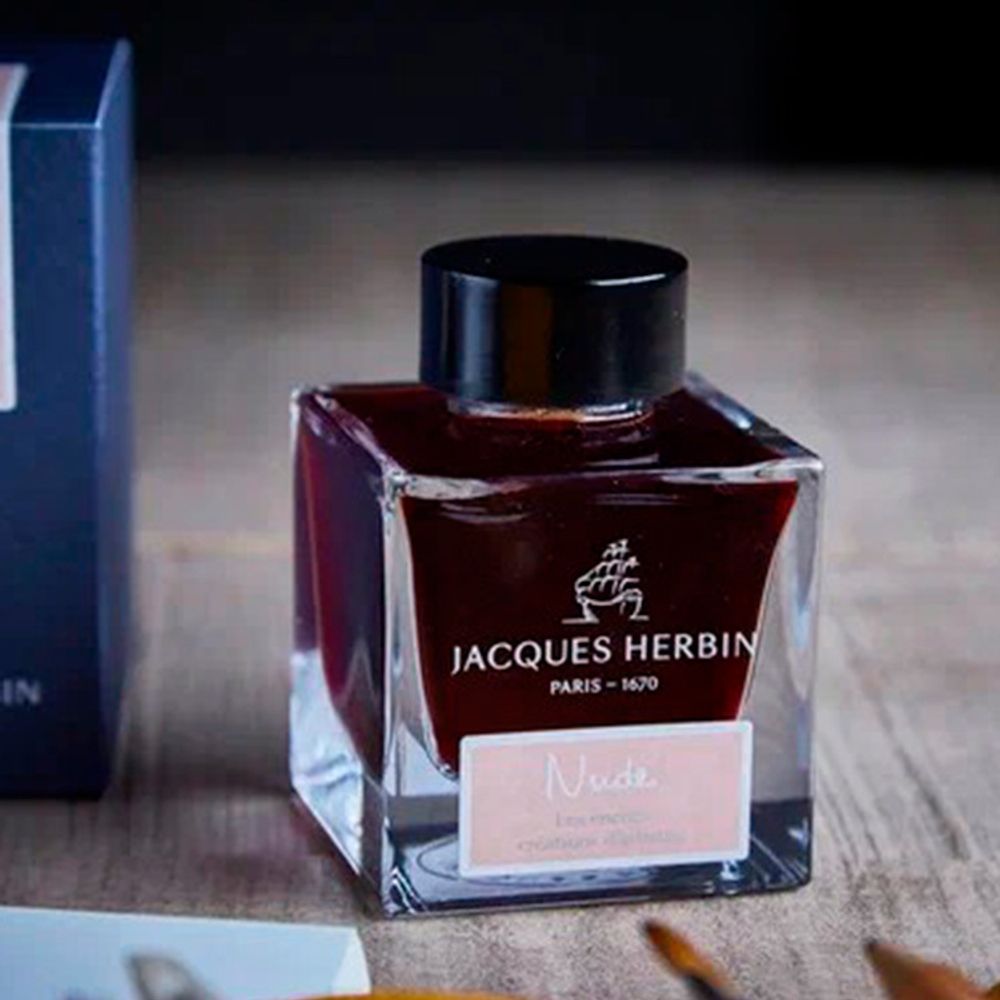 Чернила во флаконе Herbin Prestige 50 мл Nude розовый (13240JT) 3