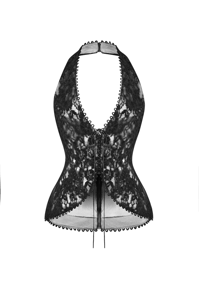 Топ корсетного типа из кружева