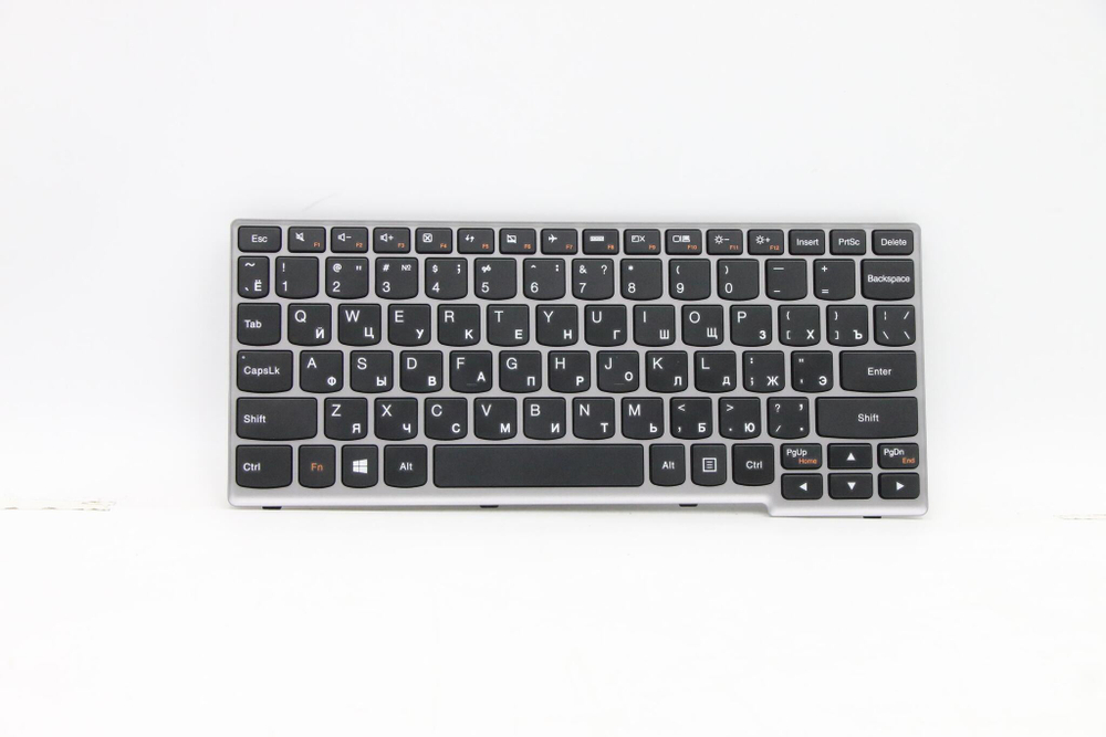 Клавиатура для ноутбука Lenovo Lenovo Lenovo Ideapad Yoga 11S, S210, S215, S20-30, Flex 10, русская, без подветки, серая, ST1V-RU (25212950)(25212890)(25212920)+, оригинал