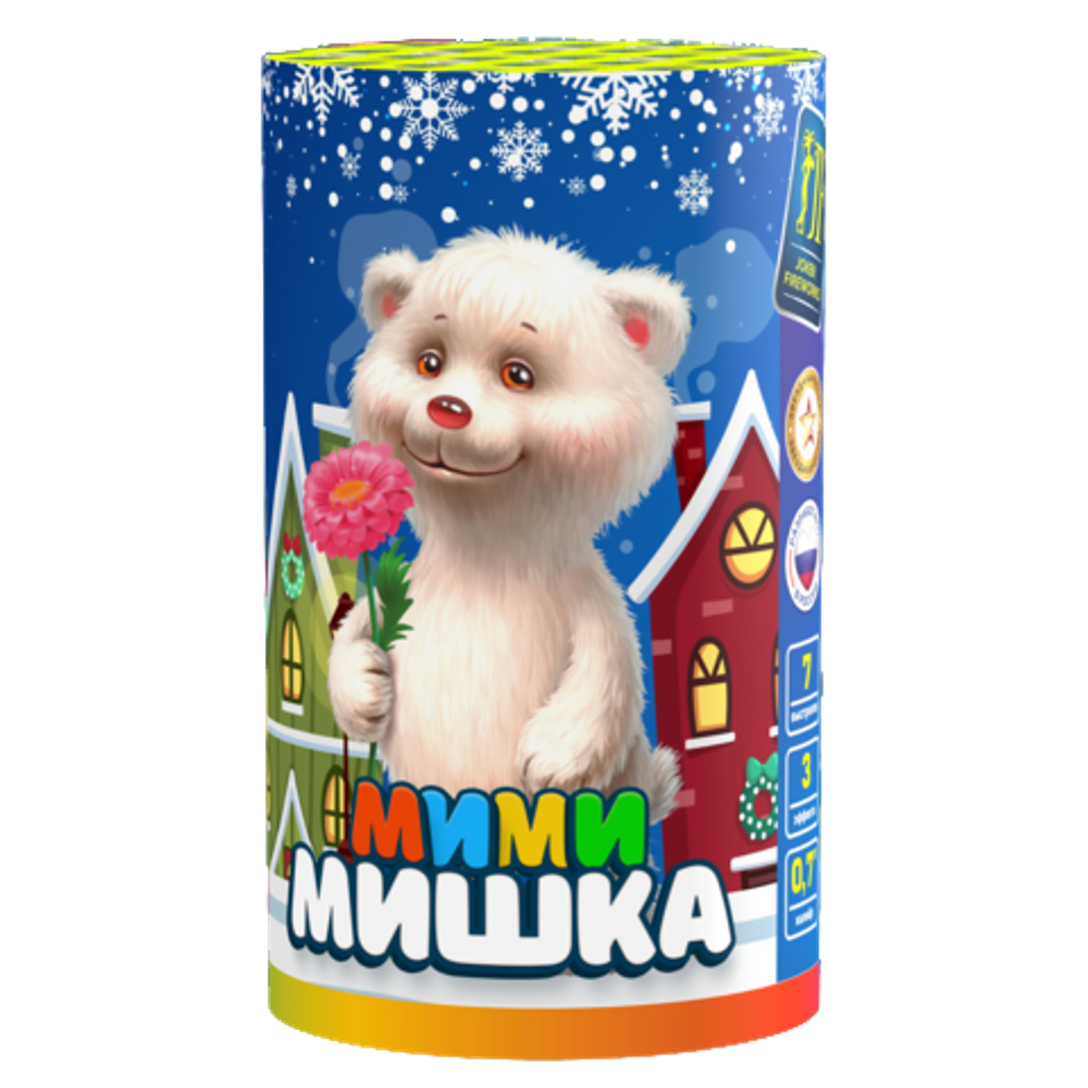 Салют Мими Мишка 7 залпов 0.8 калибр JF C20-7/01 Joker