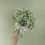 Свадебный букет невесты из белой гипсофилы