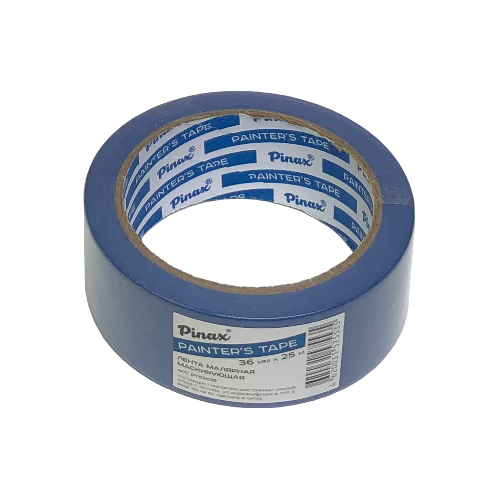 Лента малярная бумажная маскирующая Pinax 36мм х 25м
