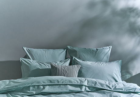 Постельное белье 2 спальное евро Luxberry Urban морская волна