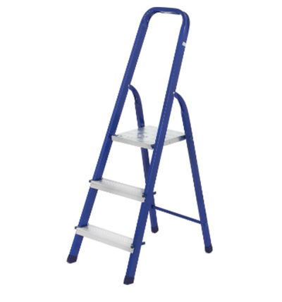 Стремянка ТУНДРА, металлическая комбинированная, 3 ступени, 600 мм