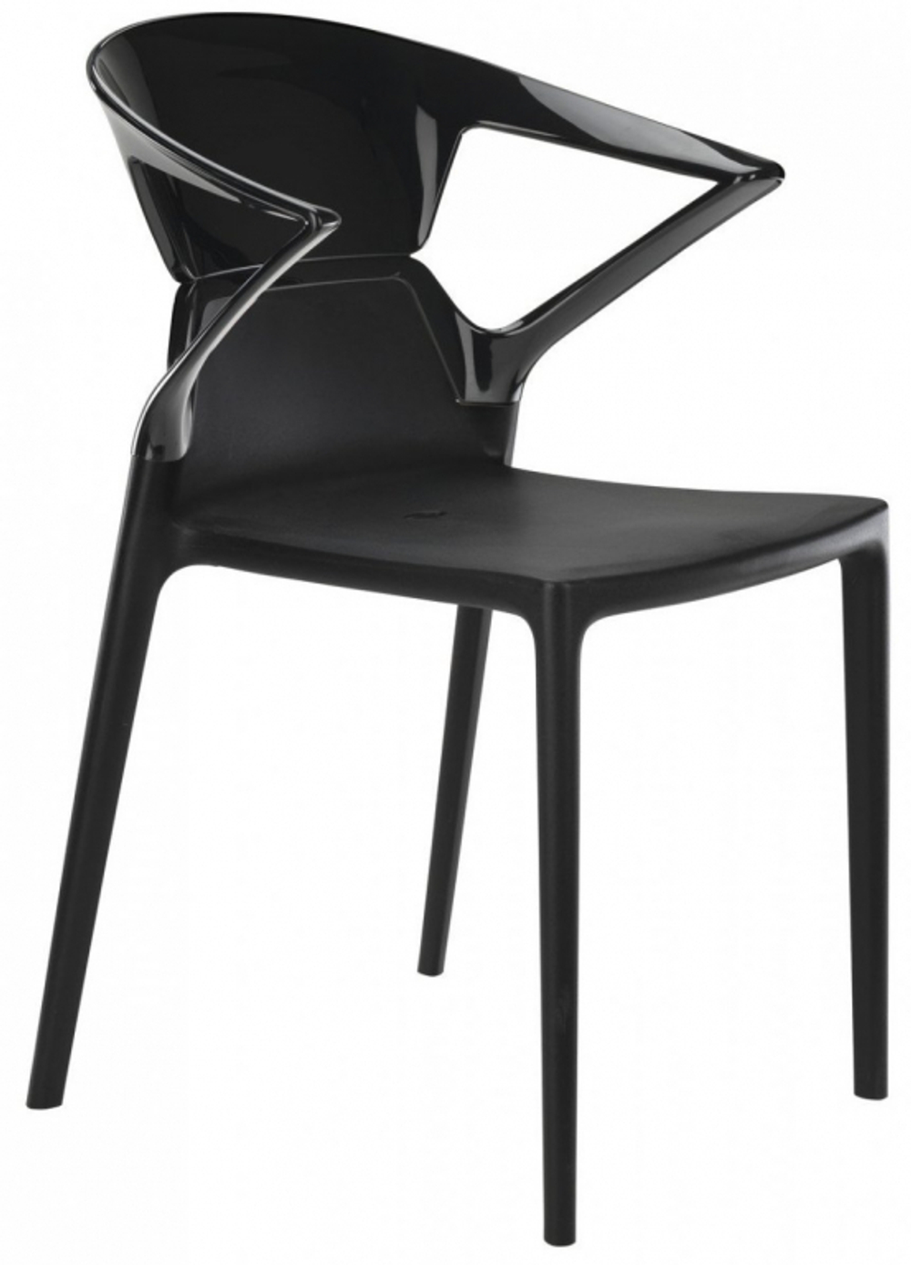 Кресло пластиковое Papatya Ego-K, черный