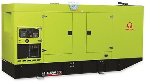 Дизельный генератор Pramac GSW 630DO в кожухе с АВР