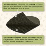 Нашивка на одежду, патч, шеврон на липучке "Штабная крыса" (Олива) 7х9 см