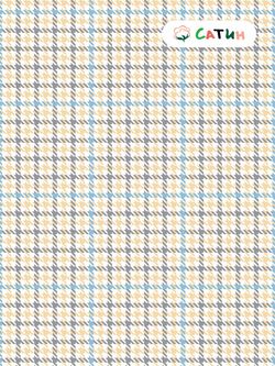 Постельное белье Milky Garden "Сrow foot (сатин)" 2-спальный  Наволочка 50х70 см 2 шт  Простынь на резинке 160х200 см  Пододеяльник 175х215 см