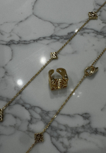 Кольцо СНЕЖИНКА gold