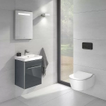 Унитаз подвесной Villeroy&Boch Avento 5656RS01 альпийский белый, с крышкой микролифт, безободковый