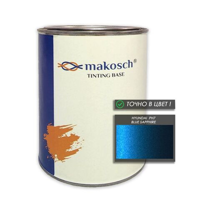 Автоэмаль makosch/HYUNDAI PH7, Базовая эмаль, синий, перламутр, 800мл.