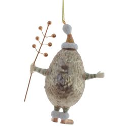 GAEM Украшение новогоднее "Ежик", L9,5 W5 H12 см