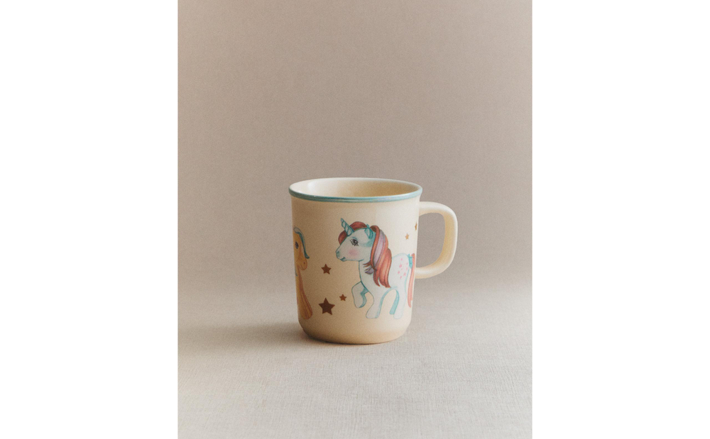 Zara Home кружка из фарфора, цвет разноцветный, 11 см