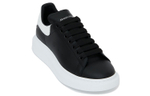 Alexander McQueen Alexander McQueen smooth calfskin round head lace-up fashion sneakers Men's black