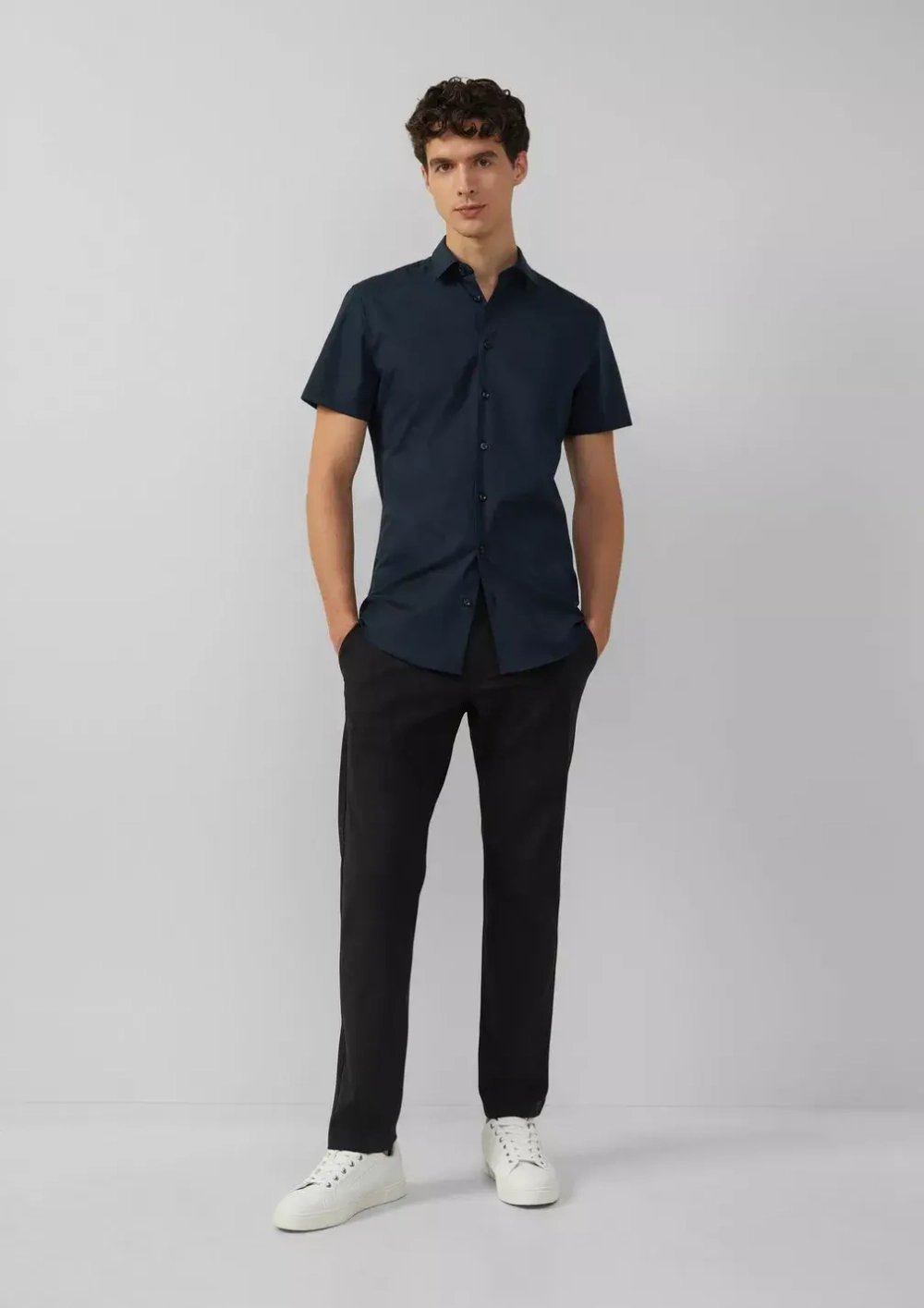 Классическая рубашка с коротким рукавом s.Oliver Black Label