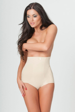 Корректирующие женские трусики с высокой линией талии (Размер: XL) (Цвет: белый)