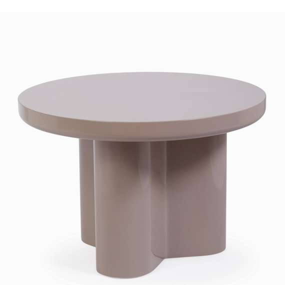 Кофейный стол Savanna Ø60х40 см, бежевый глянец