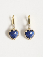 Серьги "Royal Love" Gold c лазуритом