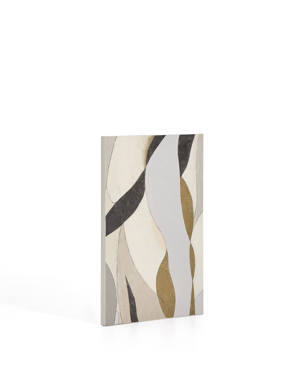 Абстрактный холст Marvilo серо-горчичного цвета 60 x 90 см