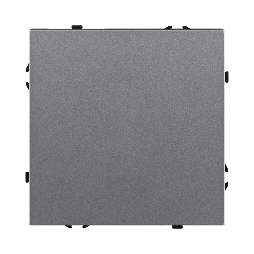 Выключатель 1-клавишный проходной 10А/250В, серый Kollinger Eclipse EC-002GY