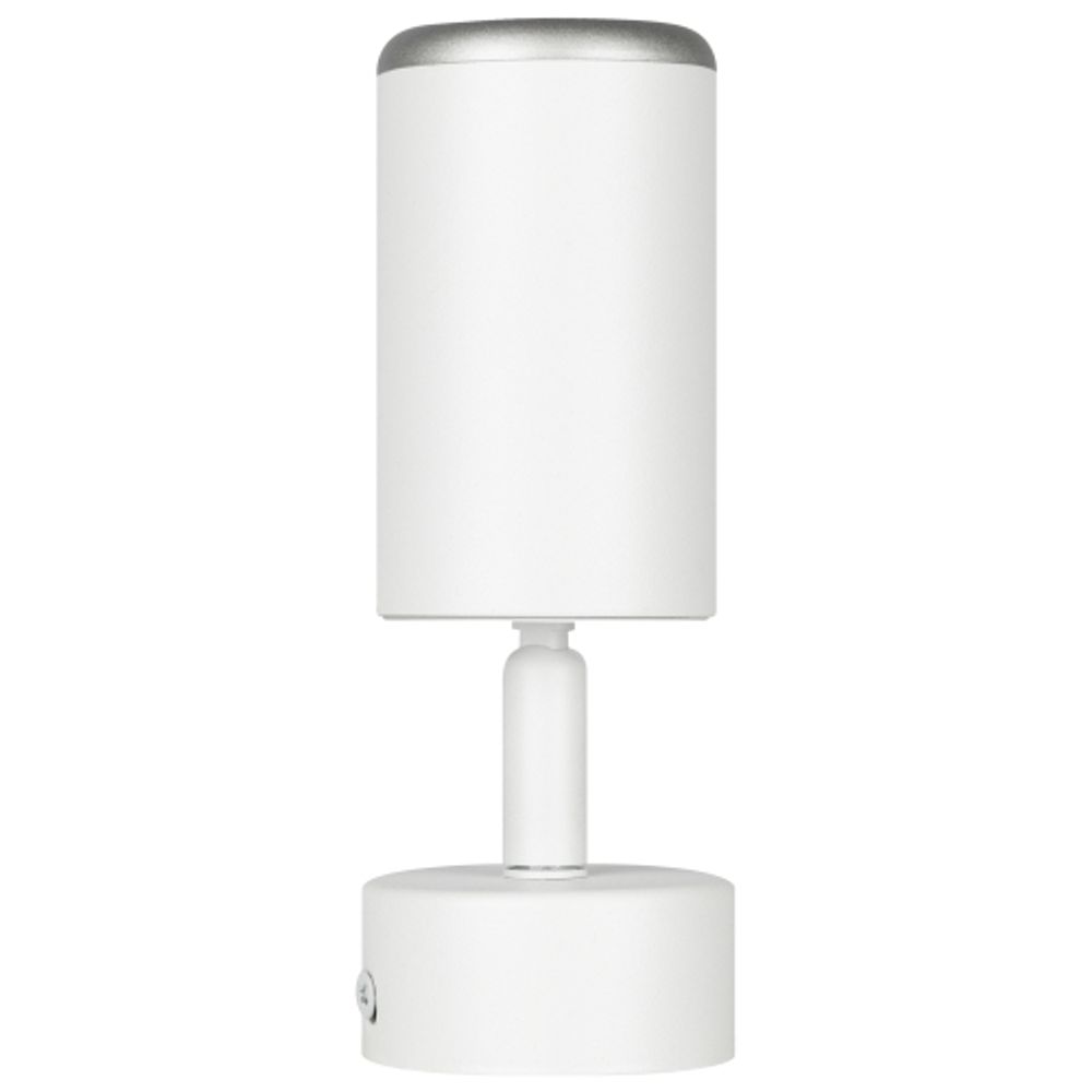 Светильник настенно-потолочный спот ЭРА OL55 WH/SL MR16 GU10 IP20 белый/серебро