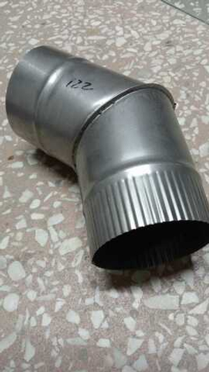 Колено черное 0,5мм Ø122 135