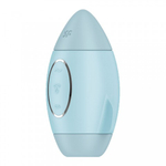 Стимулятор клитора с воздушной стимуляцией и вибрацией Satisfyer Mission Control (голубой)
