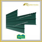 Сайдинг металлический L -Брус Norman MP ПЭ- RALL 6005  Зеленый мох 0.5мм