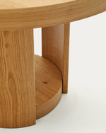 Круглый раздвижной стол Artis из массива дуба и шпона, 150 (200) см x 80