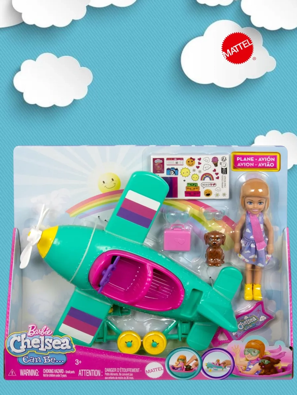 Игровой набор Барби Мини-самолет Челси HTK38