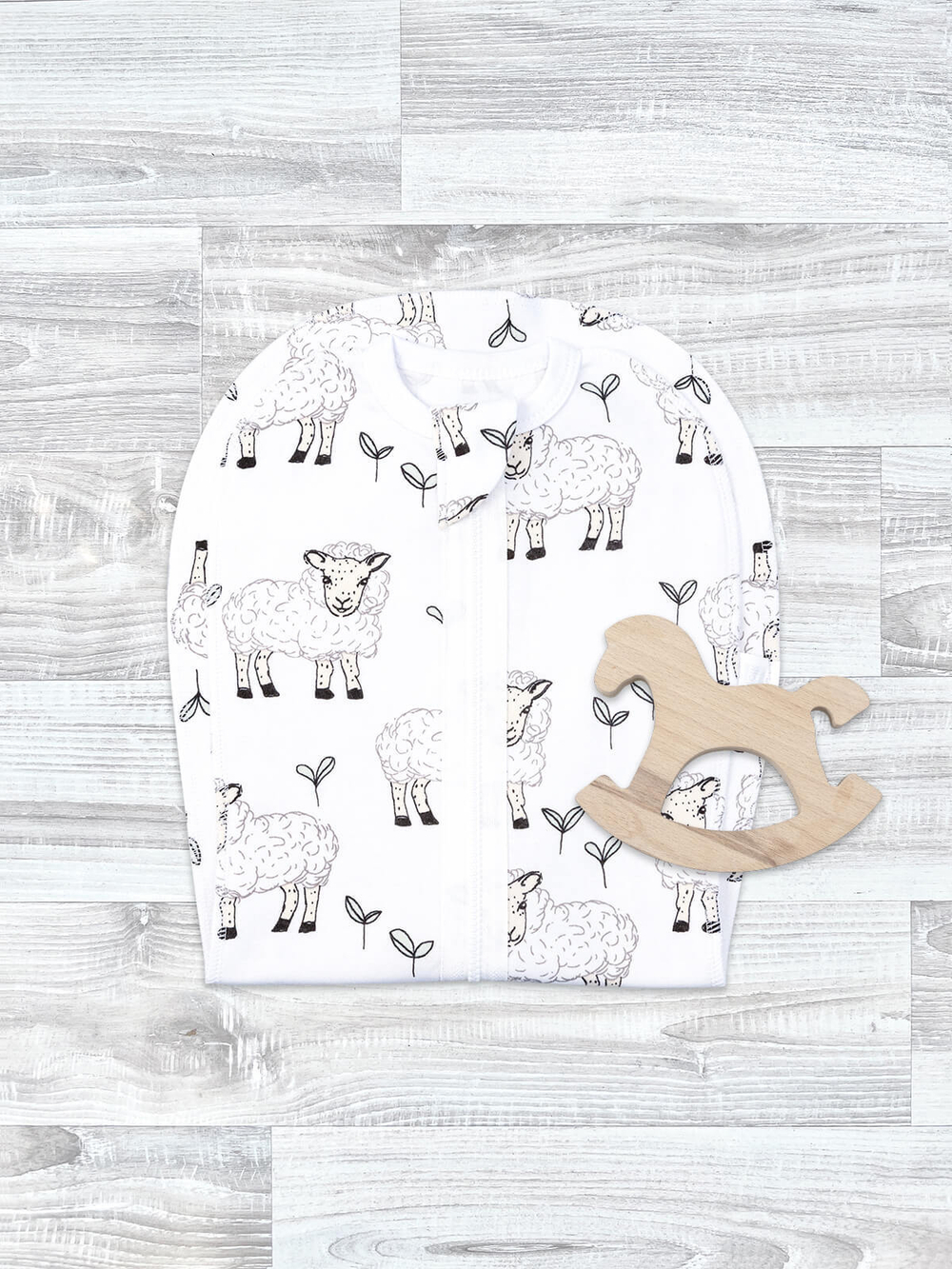 Пелёнка-кокон Mjölk Овечки, уценка