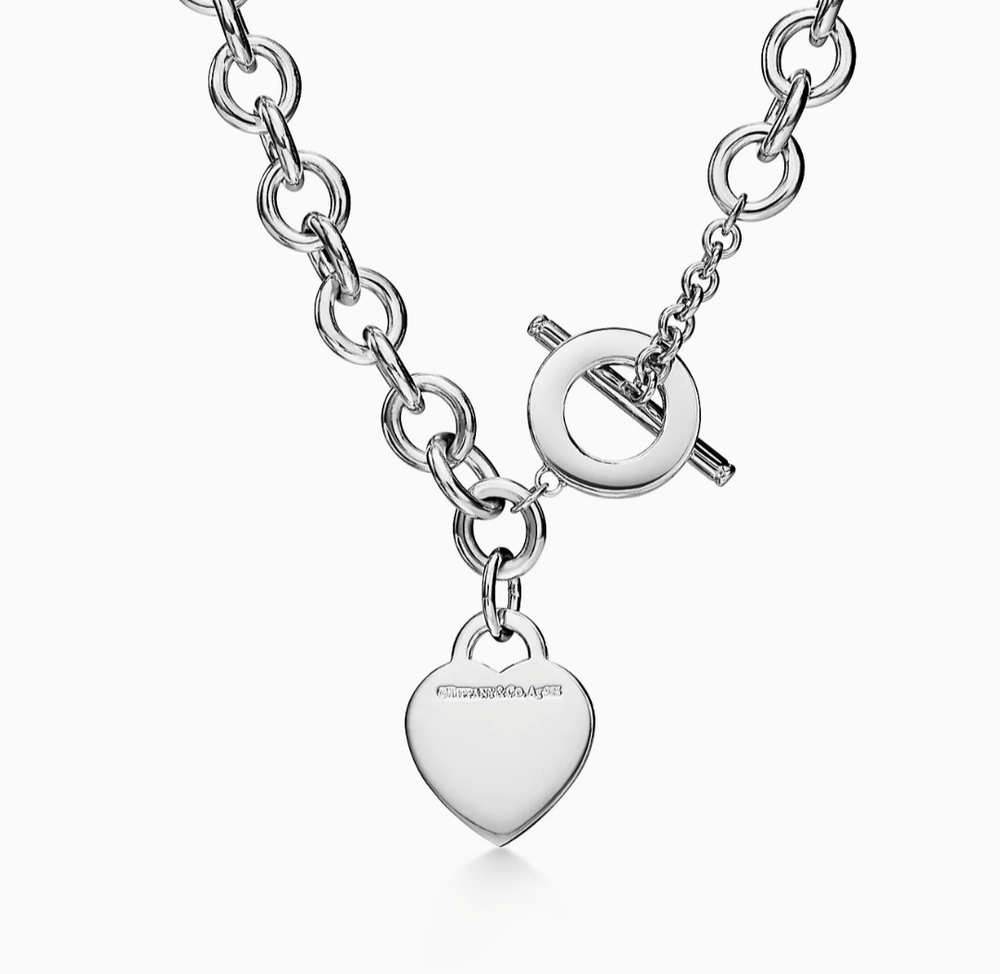 Колье из серебра с бриллиантом, Tiffany💝 с сердцем, return to T&CO✨exclusive✨