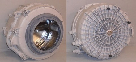 Бак в сборе с барабаном и манжетой стиральной машины Beko