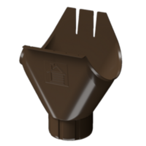 Docke STAL PREMIUM Воронка желоба 125/90 (Каштан 8017)