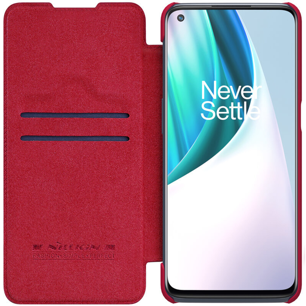 Кожаный чехол-книжка Nillkin Leather Qin для OnePlus N10 5G