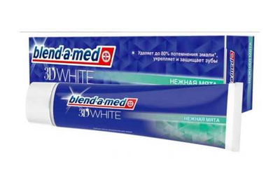 З/пастаblend-a-medl 3D WHITE,Нежная мята (100мл)