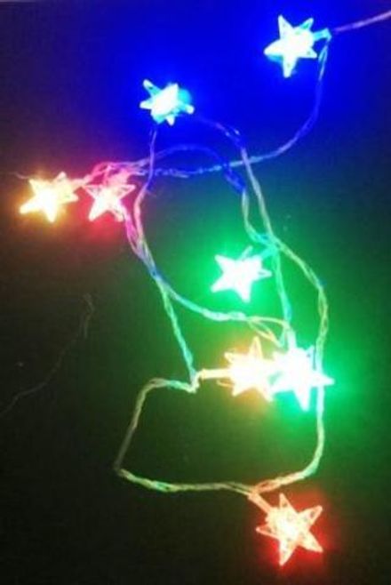 Гирлянда Звёздочки 20Led, 4м, color