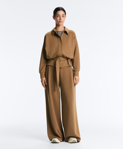 Oysho Куртка-пиджак из саржи с поясом, медный