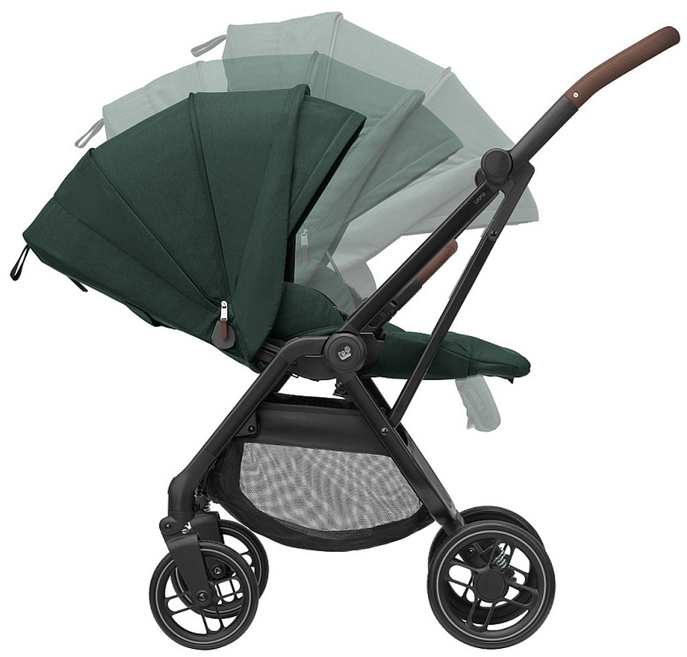 Детская коляска Maxi-Cosi Leona2 Oria 3 в 1 с автокреслом CabrioFix Select grey 1204403110 Twillic Green/1507750111 Essential Graphite