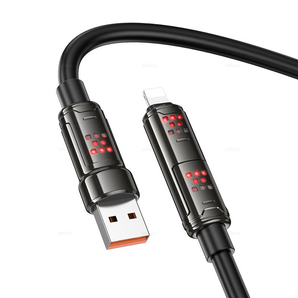 Кабель 4-в-1USB/C на iP/C 240W Hoco U143 (black)